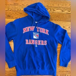 Majestic New York Rangers Blue Hoodie